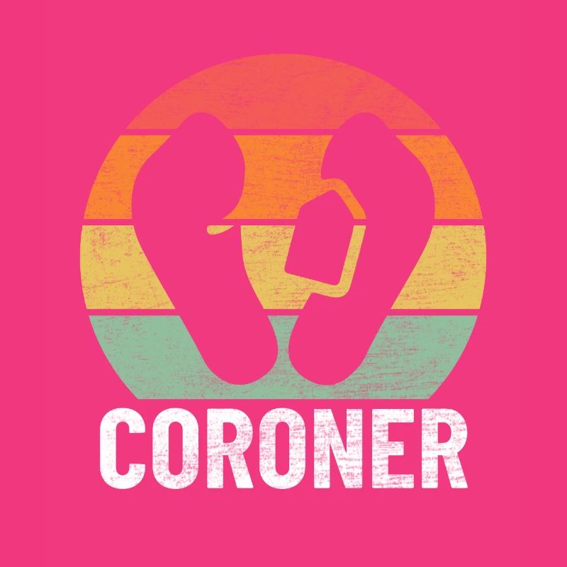 Coroner Rétro Drôle Forensic Coroner adjoint