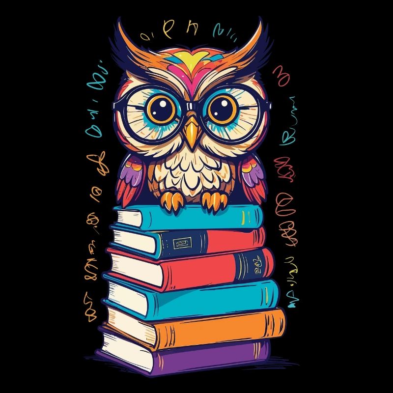 Books Owl Enthusiastic Bookworm Cuter