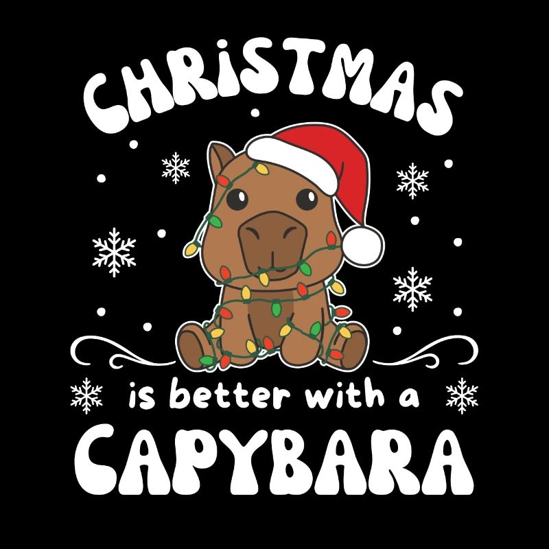 Weihnachten ist besser mit einem Capybara