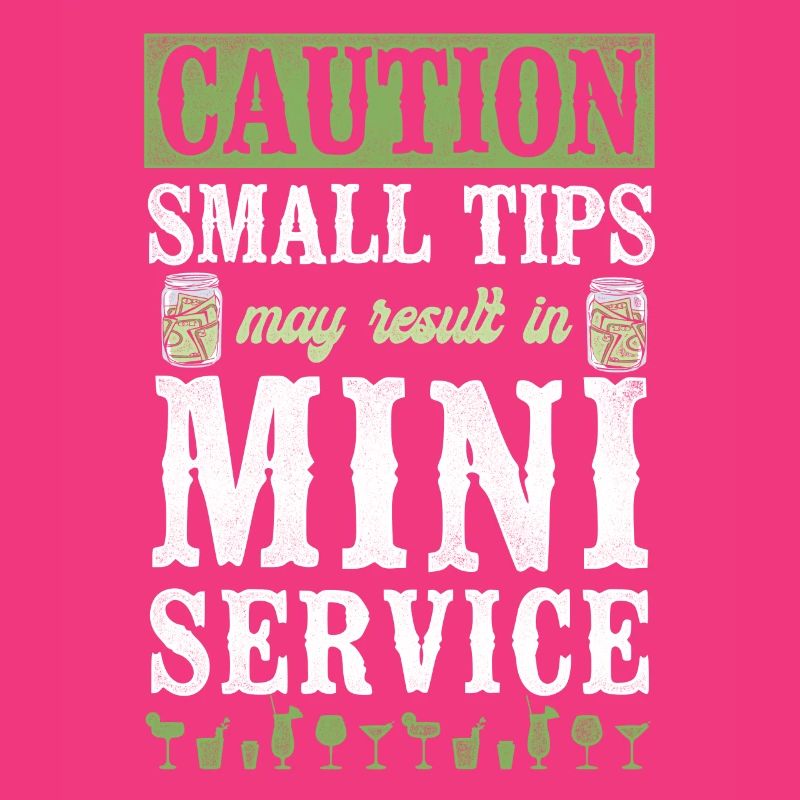 Bartender Mixologist Caution Small