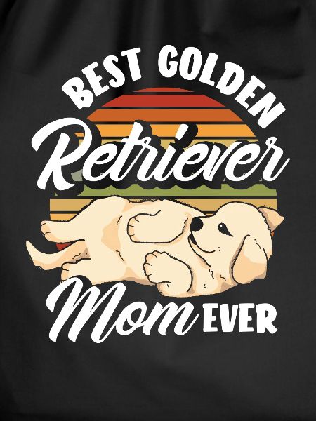 Retro Golden Retriever Mom
