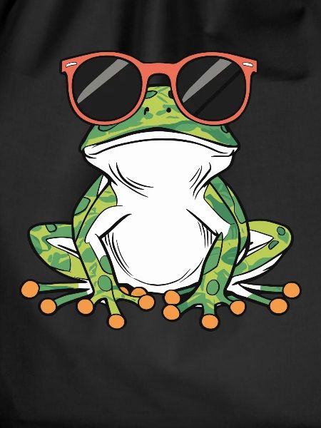Cool frog with sunglasses