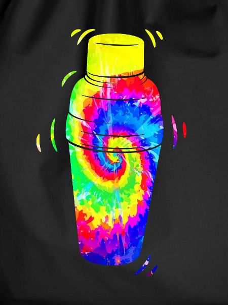 Bartender Mixologist Tie Dye
