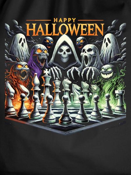 Scary Chess Halloween T-Shirt