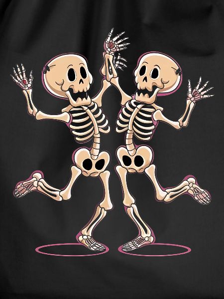 Cheerful Dance Skeleton Figures
