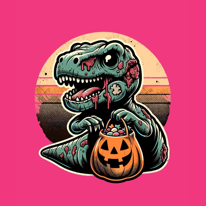 T-Rex Dinosaurier Süßes Oder Saures Halloween