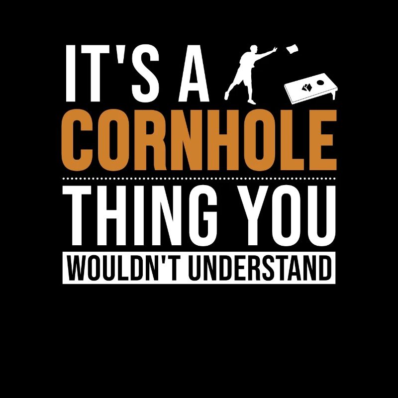 C’est un Cornhole Thing Plateau de jeu Pouf