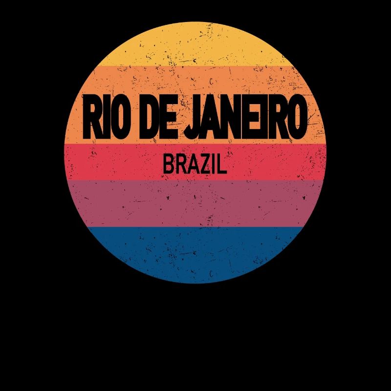 Retro Sunset Souvenir Rio De Janeiro,
