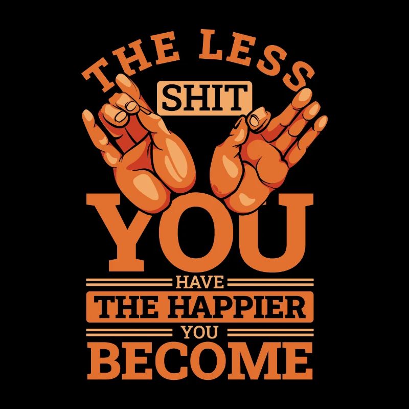 Moins vous avez de merde Statue symbole bouddhiste