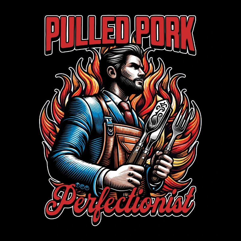 Pulled Pork Perfectionist Grilled Meat BBQ Lover