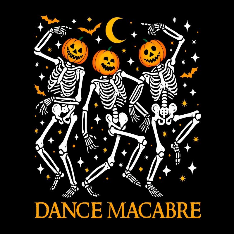 Danse Macabre Dancing Skeletons Funny Halloween