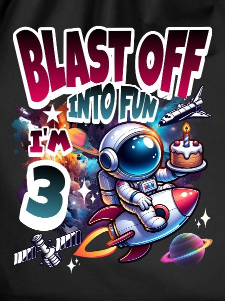 Astronaut 3rd Birthday Space