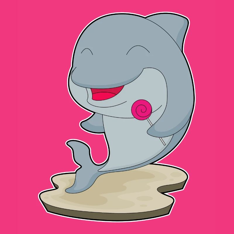 Dolphin lollipop