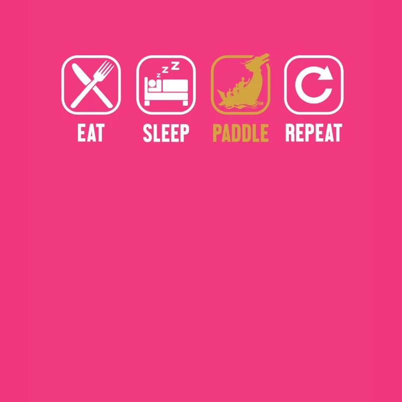 Eat Sleep Paddle Repeat Drummer Team Paddler