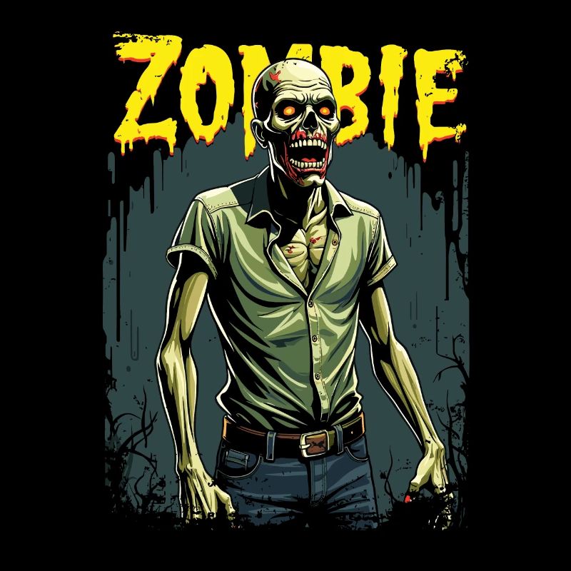 Conception de zombie d’Halloween