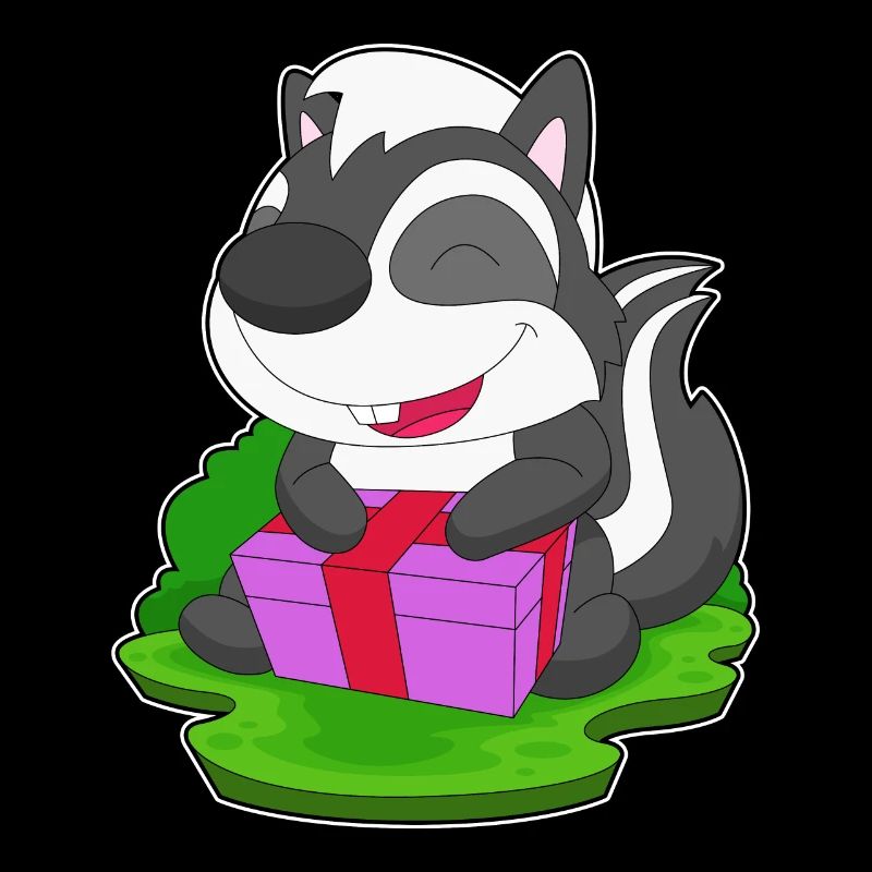 Skunk Christmas Package