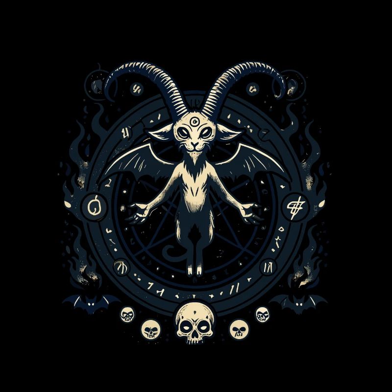 Creepy Devil Cat Dark Cats Invocation