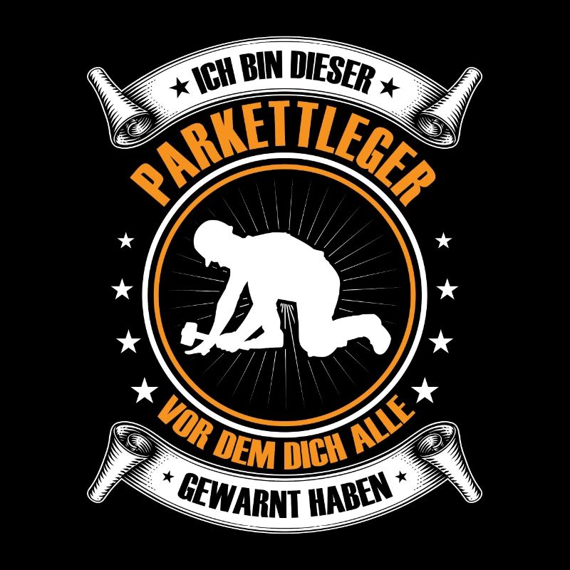 Parkettleger Ich bin dieser Fliesenleger