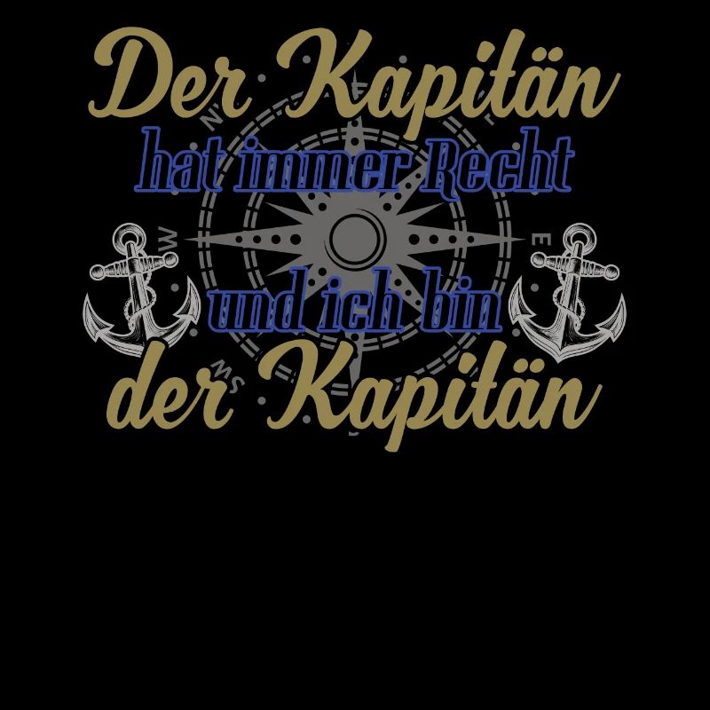 Kapitän Boot Motorboot lustiger Spruch