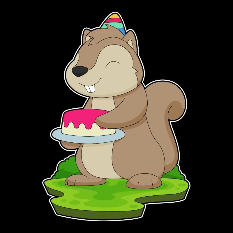 Squirrel Birthday Cake