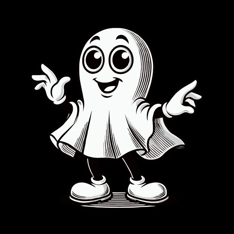 Funny Retro Ghost Cute Ghosts Design