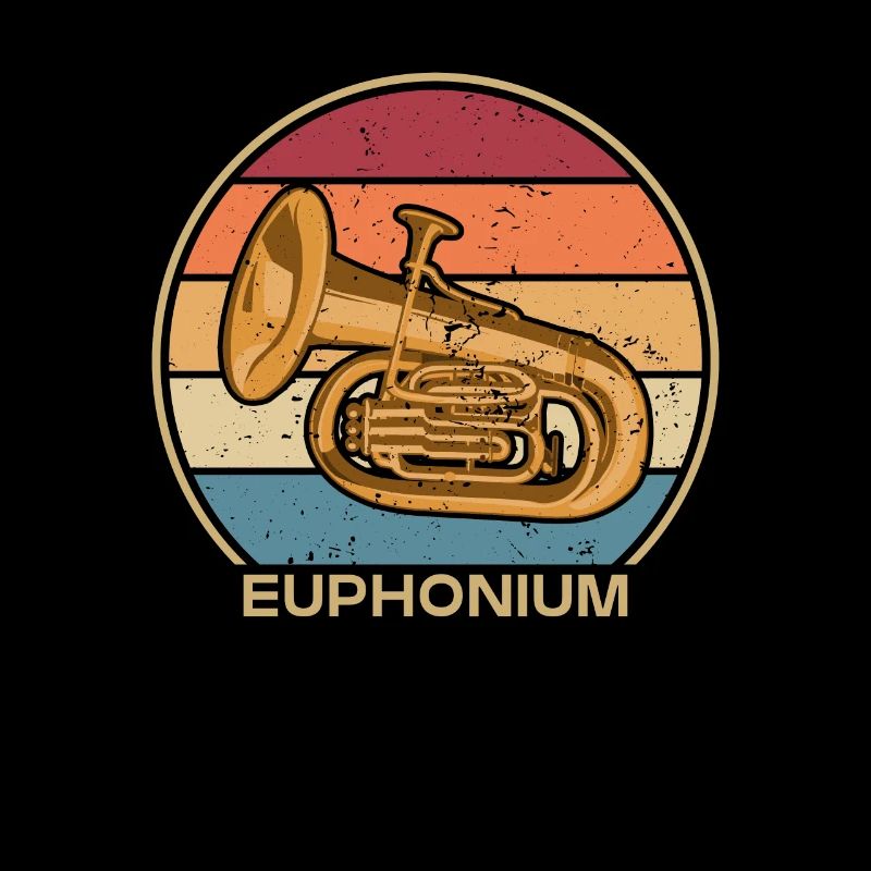 Retro Euphonist Euphoniumist Instrument Player