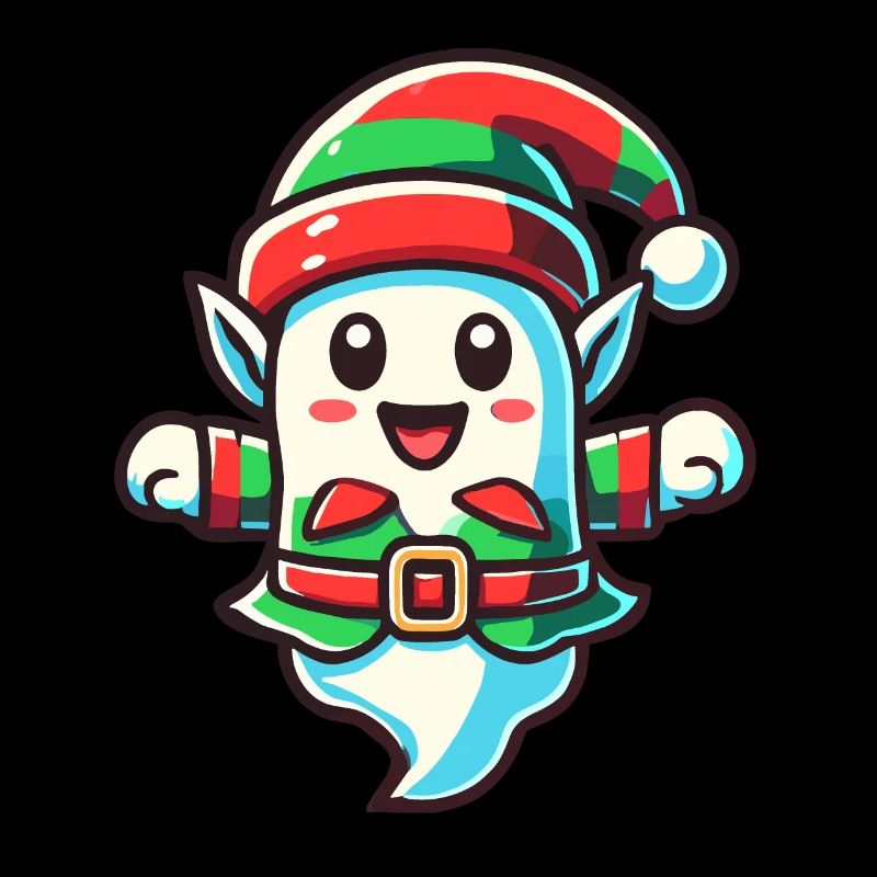 Mignon Noël fantôme elfe de Noël