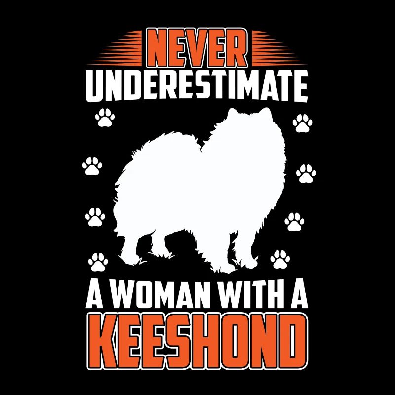 Wolfspitz woman with a keeshond