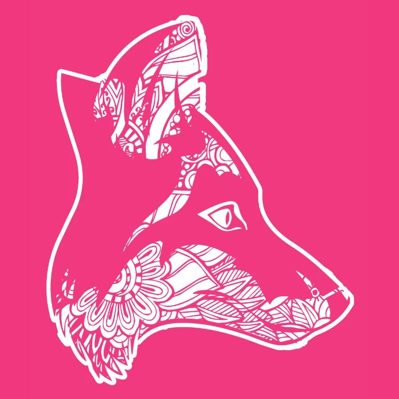 Fox Fox Floral Pattern