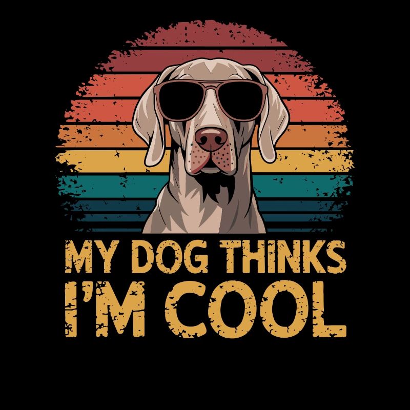 Weimaraner My dog thinks I'm cool
