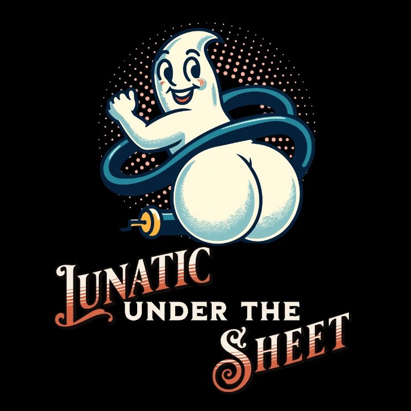 Ghost Shows Butt Funny Saying Design