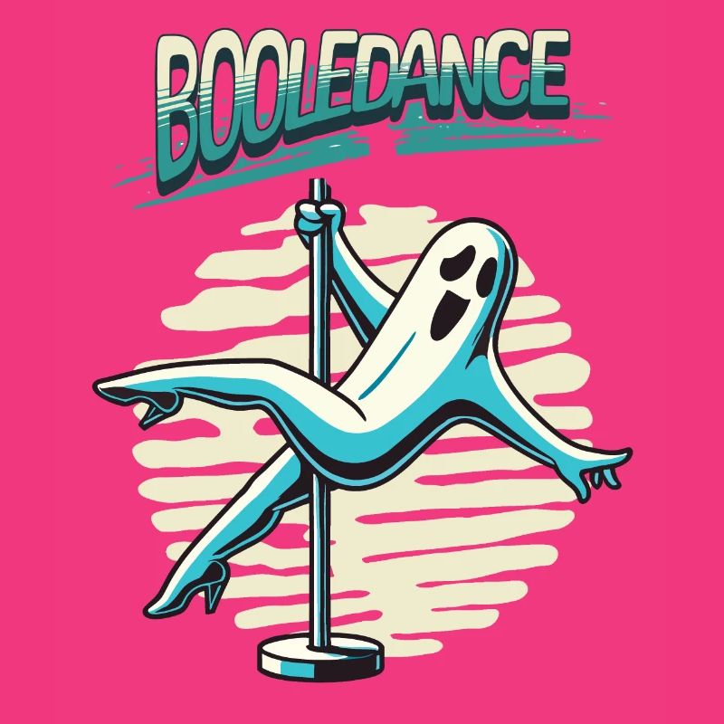 Funny Boolean Dance Saying Pole Dance Ghost