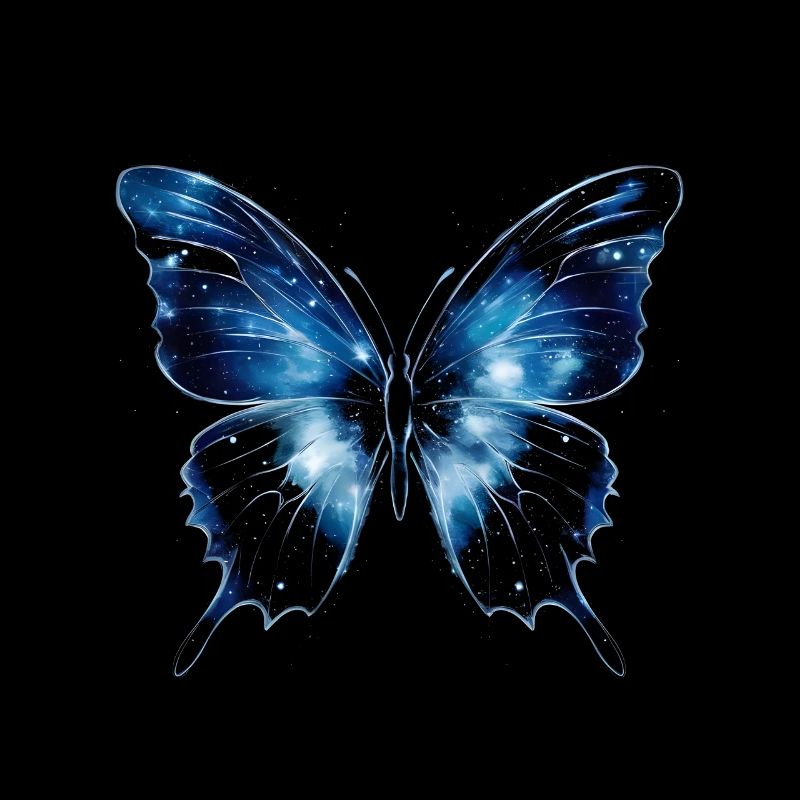 Blauer Schmetterling