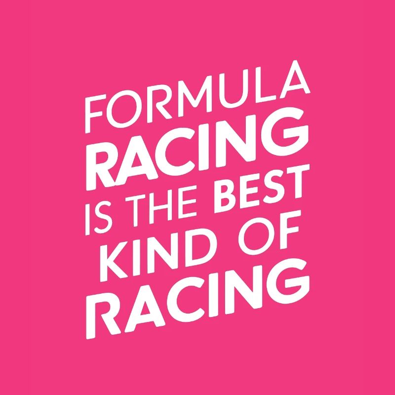 La course de formule est le meilleur type de course