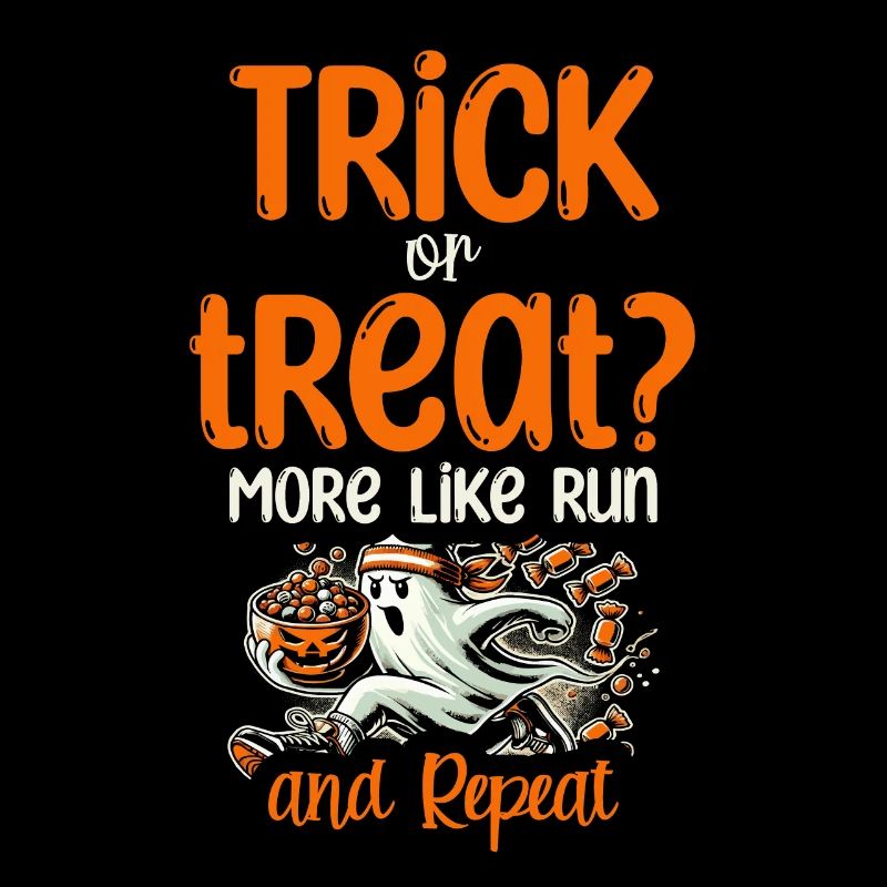 Trick or treat, rather run and repeat, Halloween