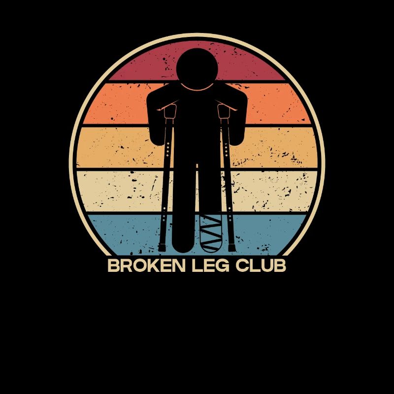 Broken Leg Club Broken Bone Broken Finger Bone