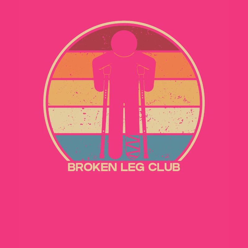 Broken Leg Club Broken Bone Broken Finger Bone