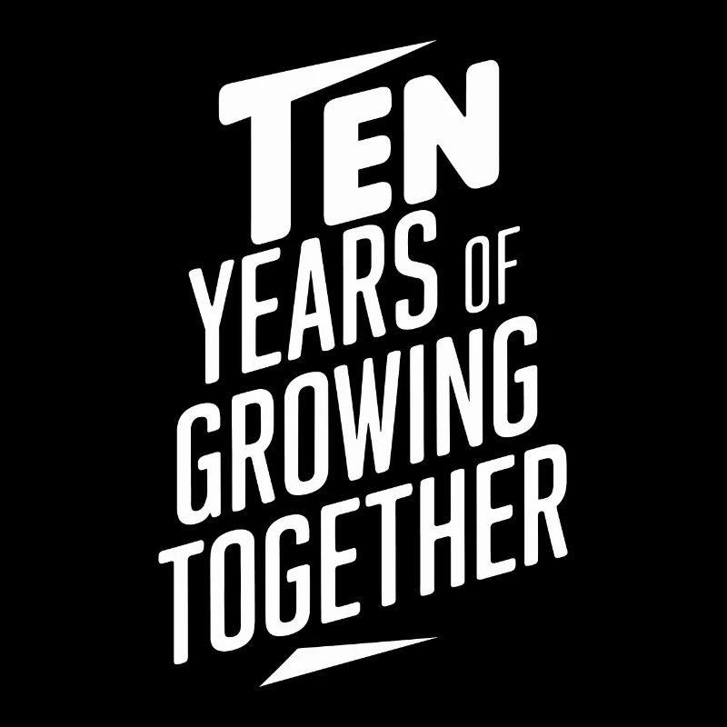 10 ans de croissance commune - 10e mariage