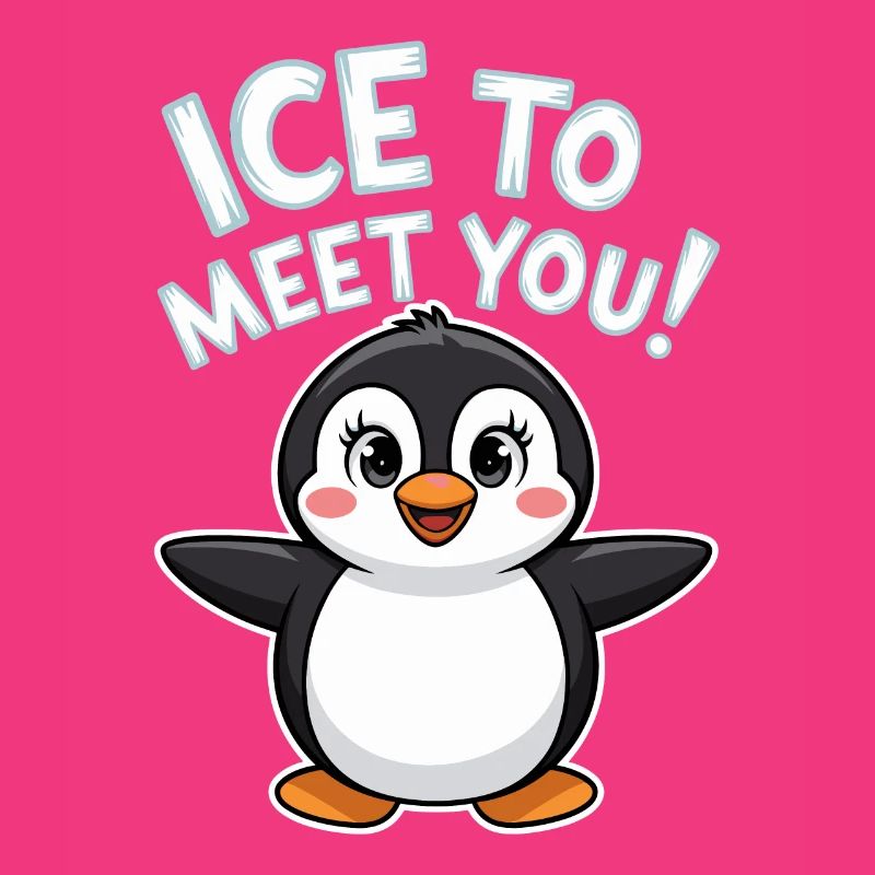 Jeu de mots pingouin mignon