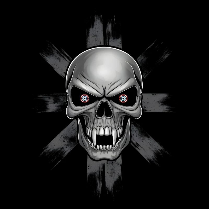 Unheimlicher Vampirschädel