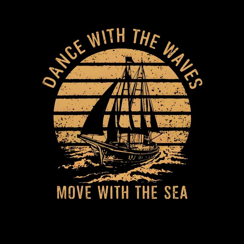 Sailing Dance with the waves move with the sea
