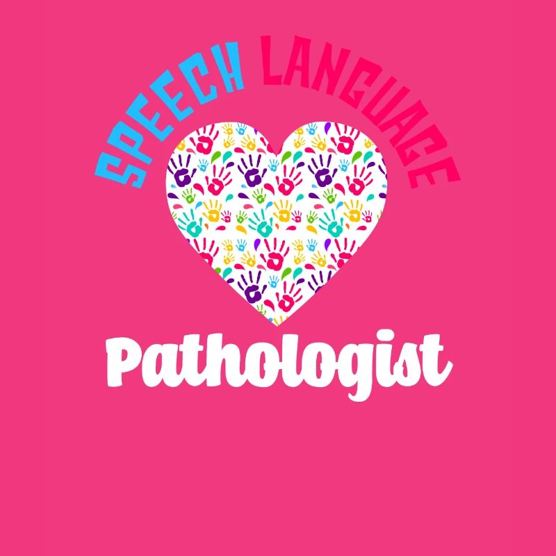 Speech Language Pathologist Heart Handprints