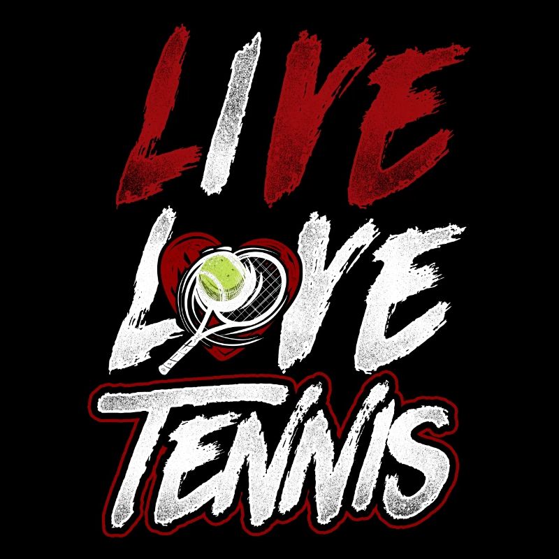 Funny Tennis Player Racket Live