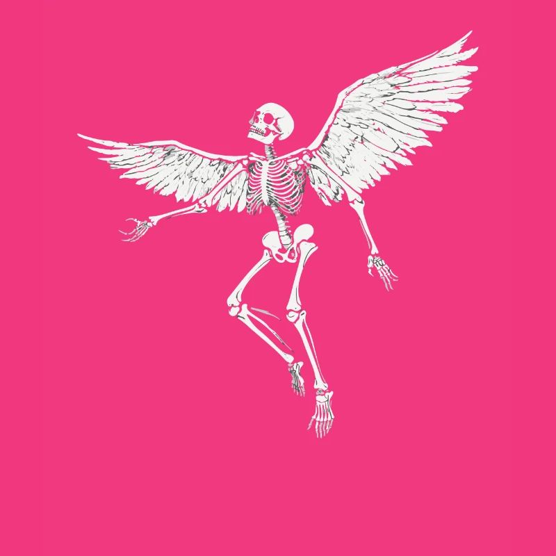 Skeleton with wings for bikers – Extravagant