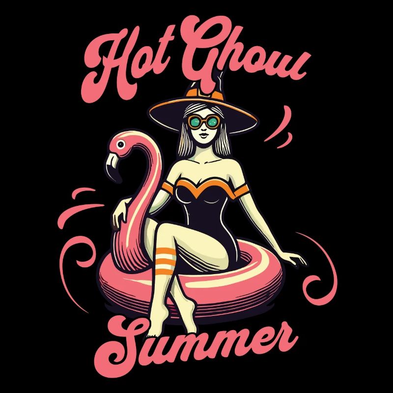 Hot Ghoul Summer Fun Witch