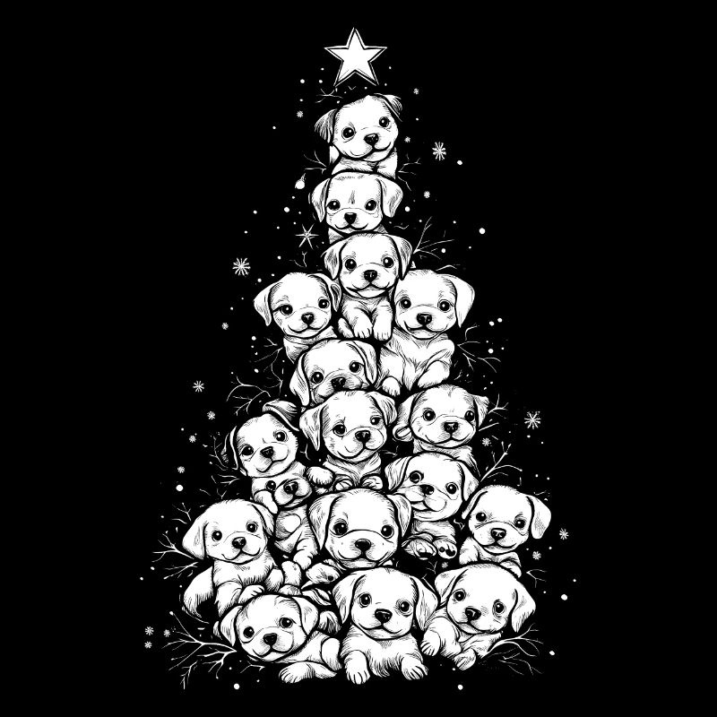 Chiens Arbre de Noël Chiot Cadeau de Noël