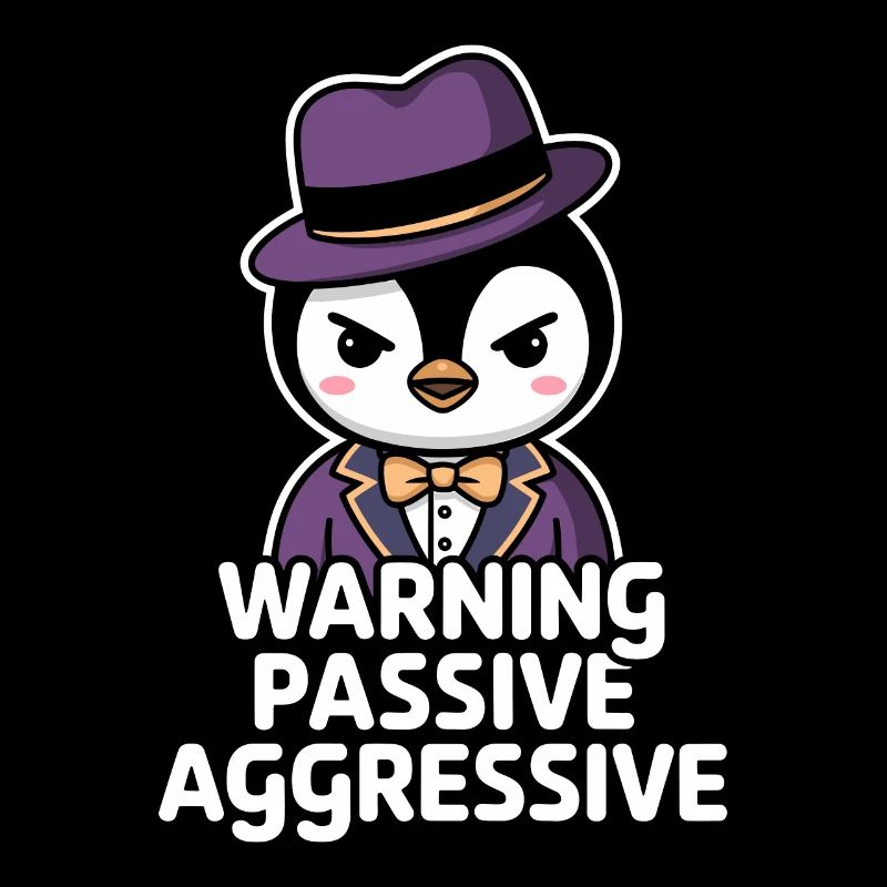 Warning Passive Aggressive Penguin Outfit With Hat