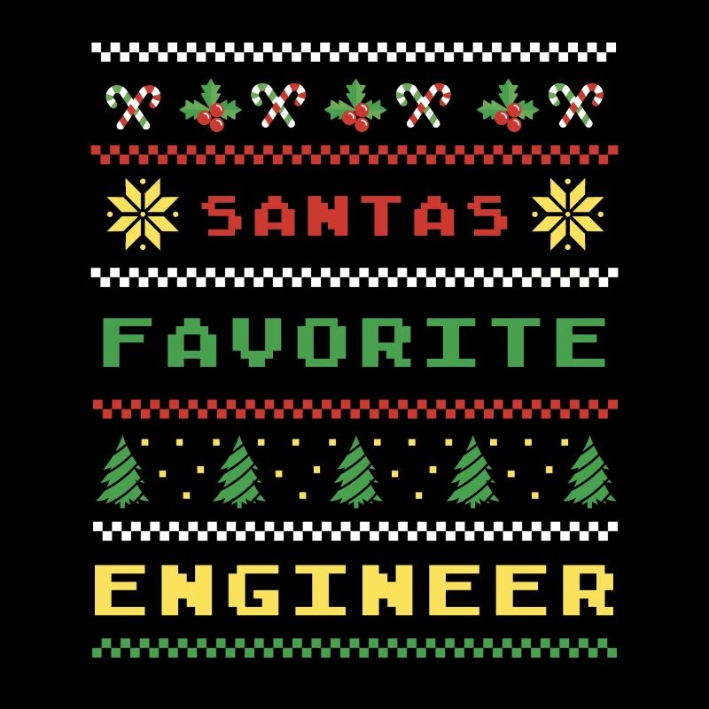 Christmas engineer motif
