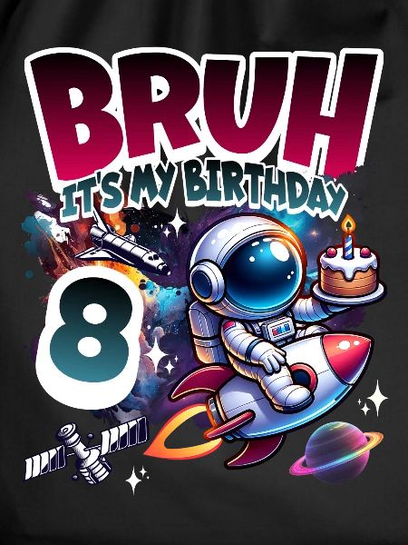 Astronaut 8th Birthday Space