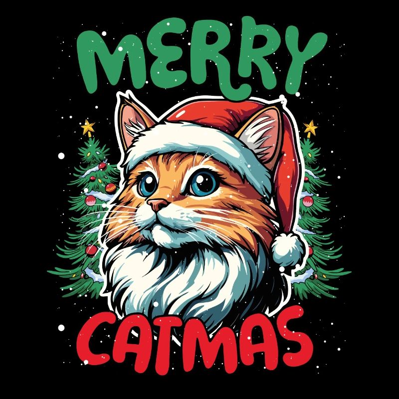 Joyeux Catmas Drôle de Chats Noël